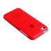 iPhone 5c - TPU Soft Protective Phone Cover Case - Clear Matte Red